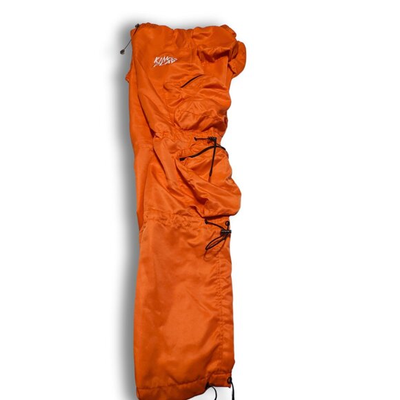 Kings Play Orange Cargo Jogger Pants Sz M W30" Hip Hop Streetwear Sweatpants - Picture 5 of 7